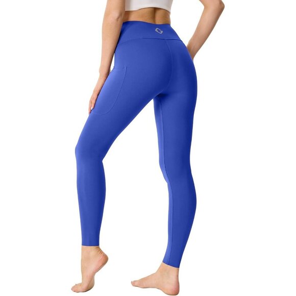 Womens High-Waist Seamless Yoga Leggings with Tummy Control & Pockets XS - Picture 2 of 7